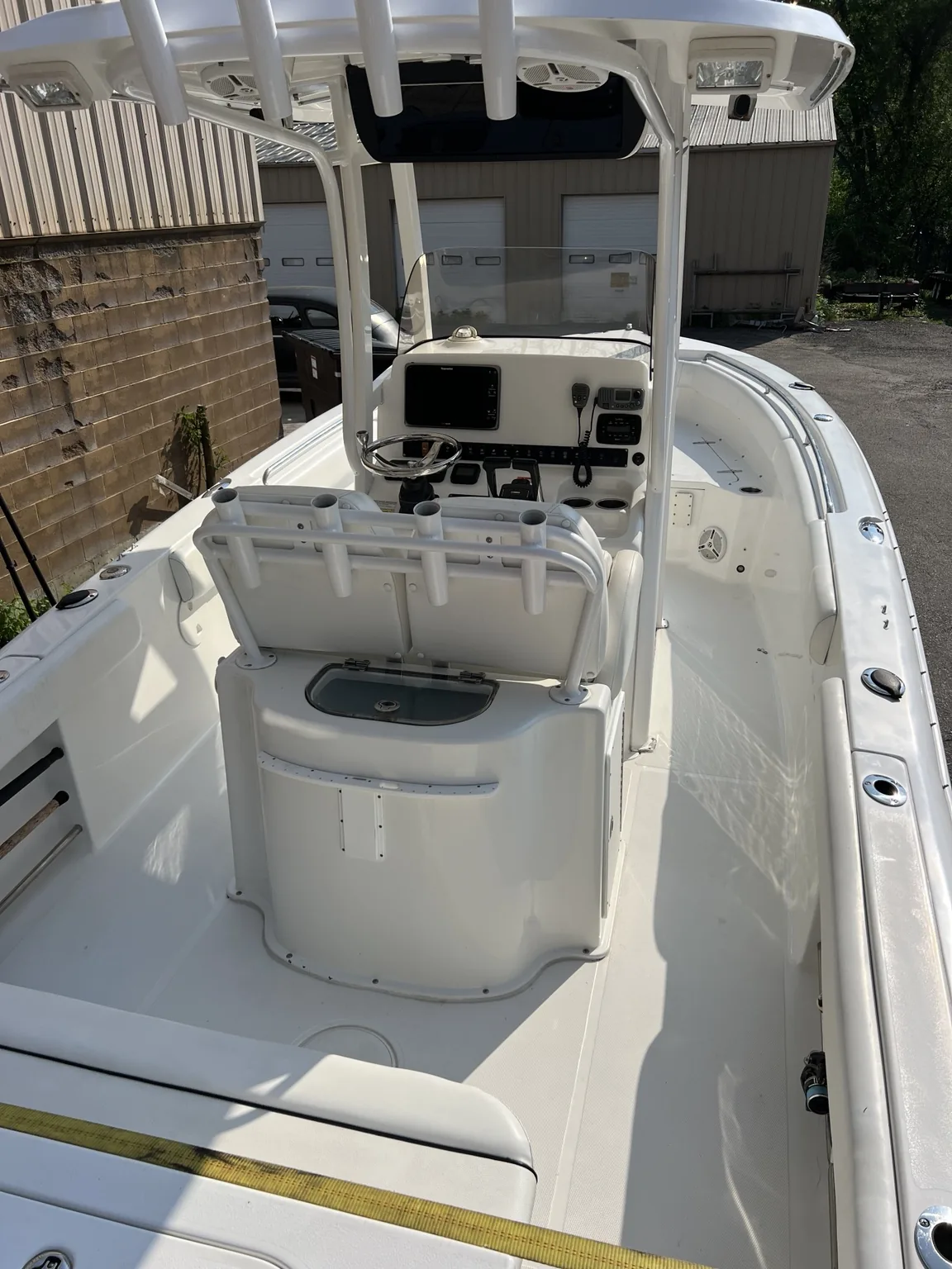 Center console cockpit after detailing